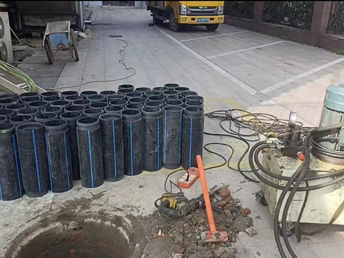 镇江PE置换管厂家 DN315置换管 非开挖管短管置换